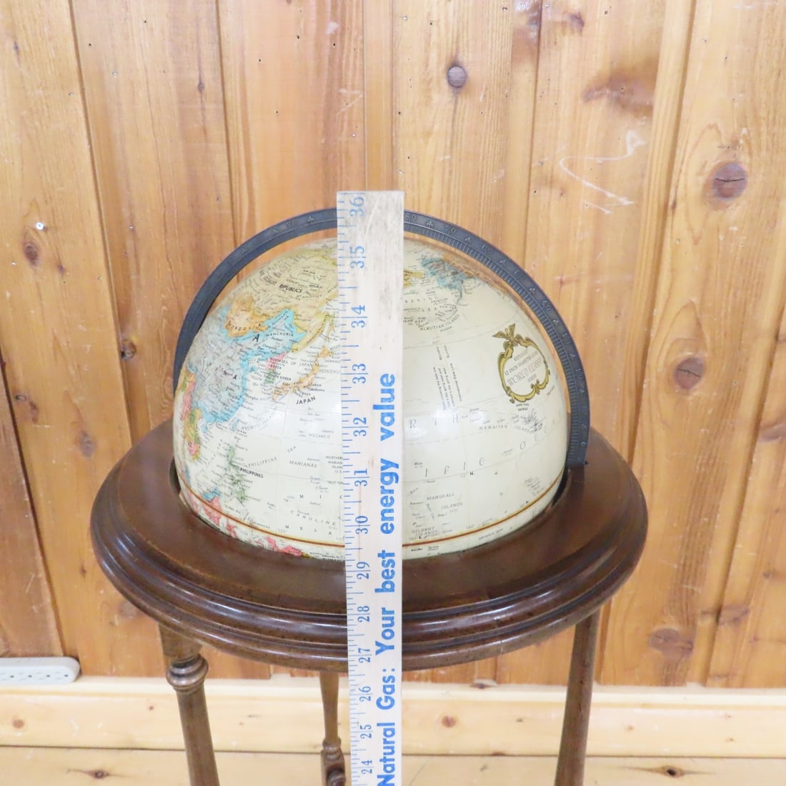 Vintage Brandt Standing Floor Globe - 9
