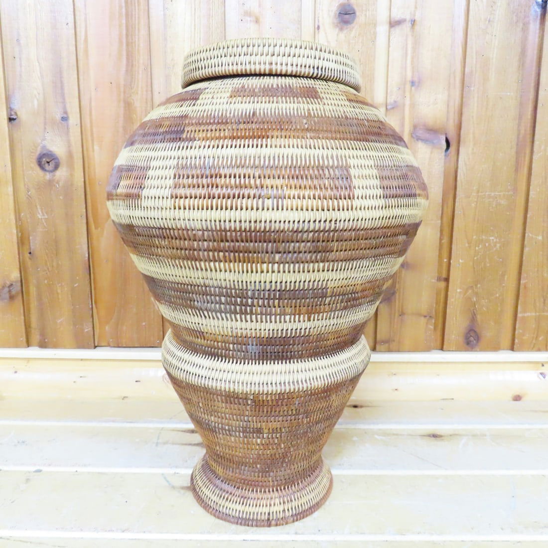 Philippine Tinalik Woven Rattan Storage Basket (1 of 7)