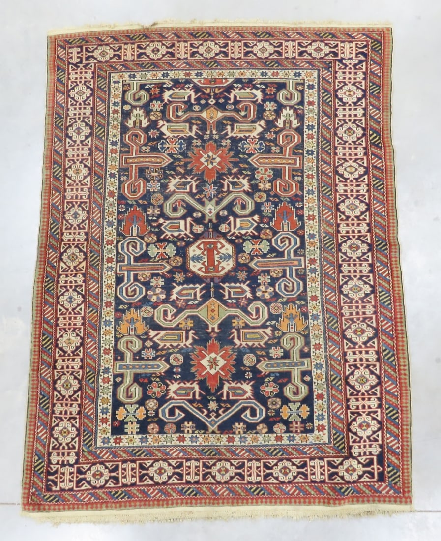 Afghan Rug with Fringe Edge (1 of 8)