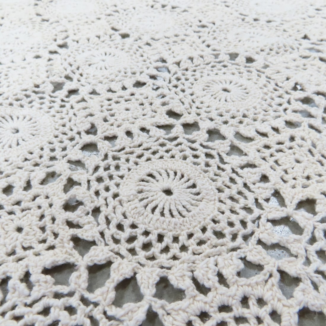 3 Antique Hand Crocheted Bed Spreads - 11