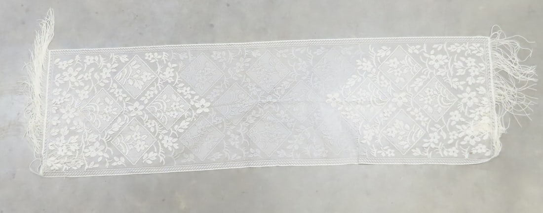 2 Lace Curtain Sets, Tablecloths & More - 13