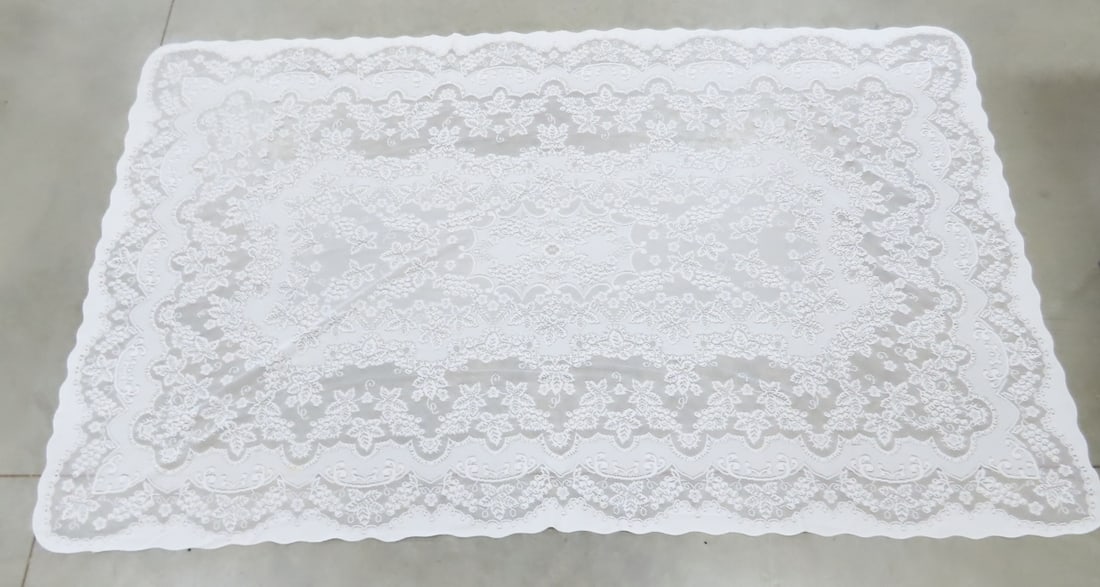 2 Lace Curtain Sets, Tablecloths & More - 9