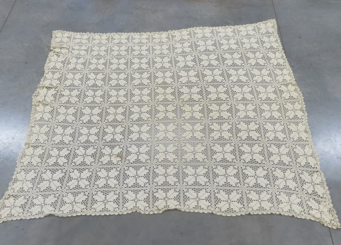 Hand Crocheted Eagle & Other Bedspread - 2