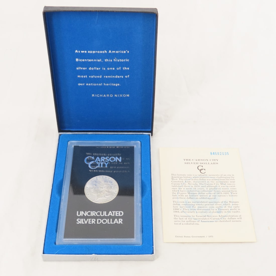 1884 CC Morgan Silver Dollar BU in GSA Case (1 of 7)