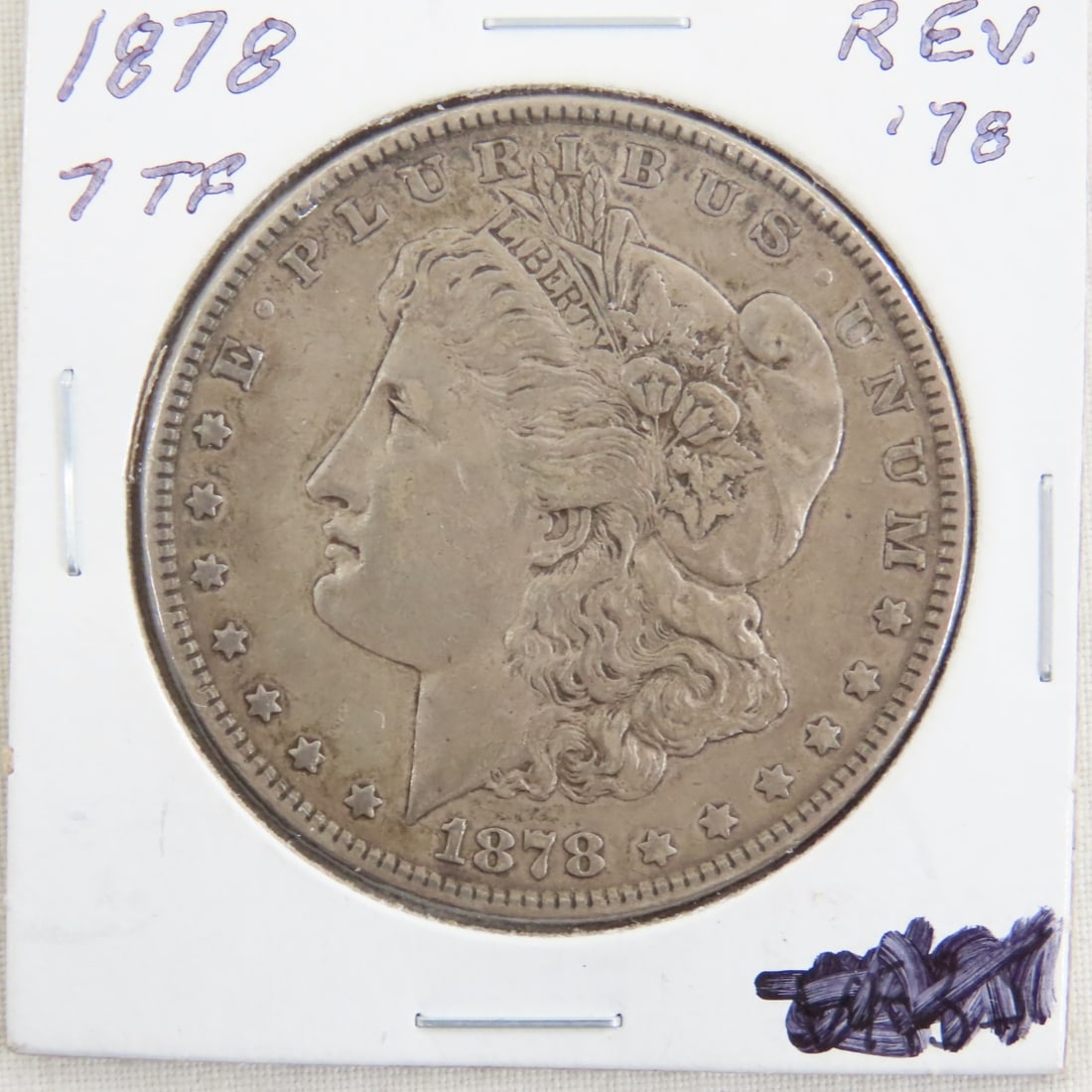 1878 Morgan Silver Dollar 7 tail feather (1 of 2)