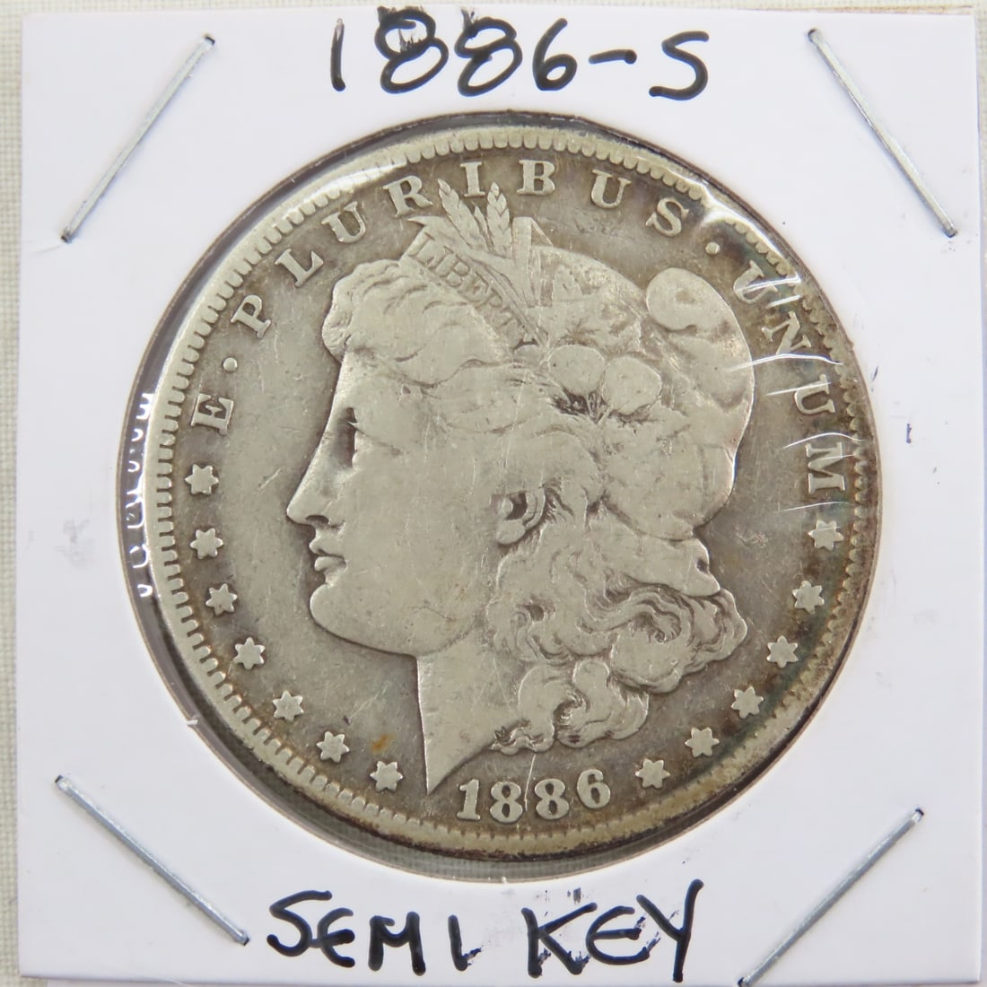 1886 S Morgan Silver Dollar (1 of 2)