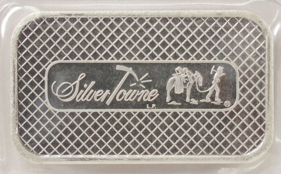 1 ozt .999 Silver Bar Silver Towne - 2