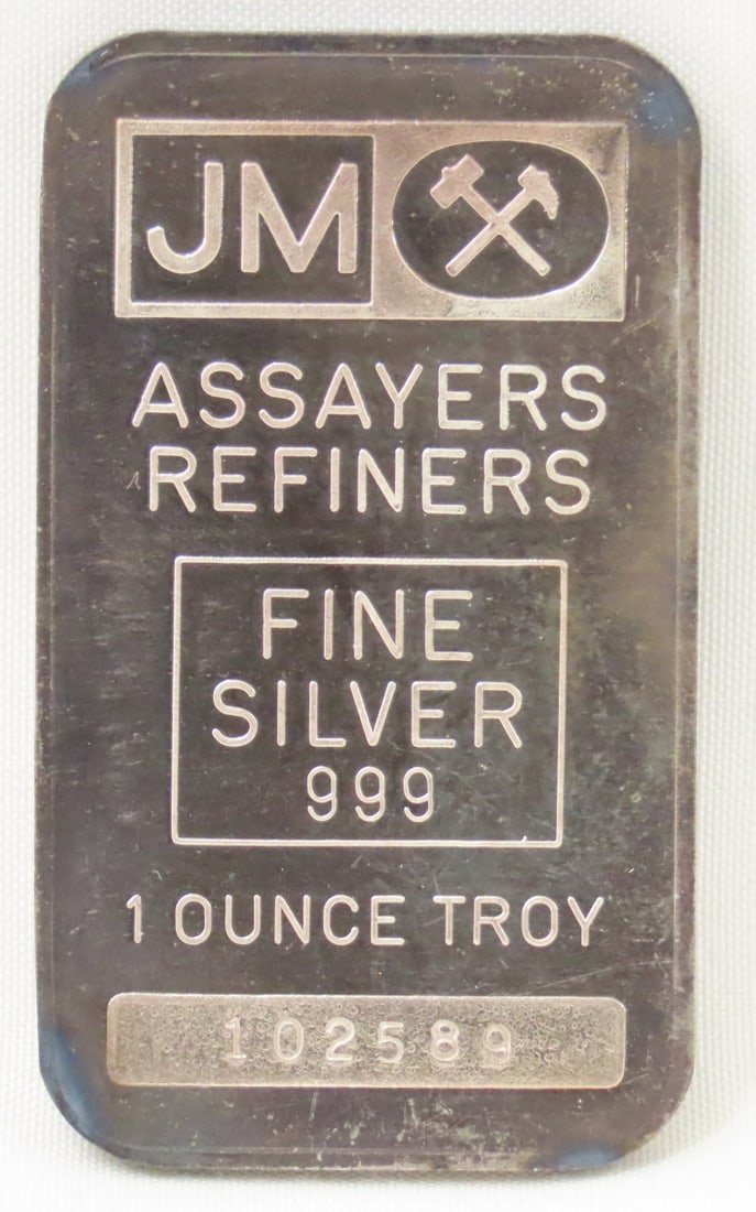 1 ozt .999 Silver Bar JM Assayers (1 of 2)