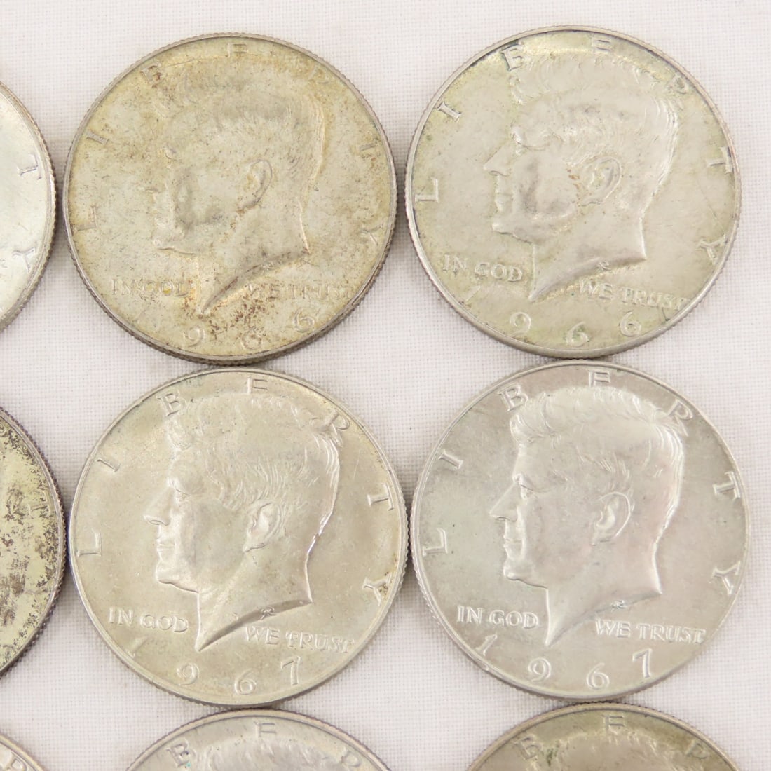 20 1965-1969 40% Silver Kennedy Half Dollars - 3