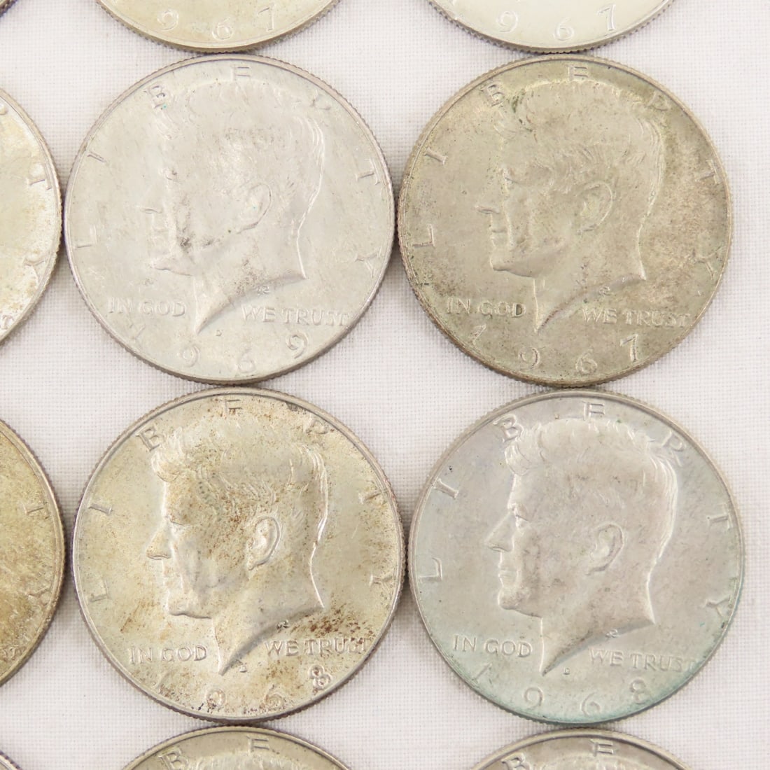 20 1965-1969 40% Silver Kennedy Half Dollars - 5