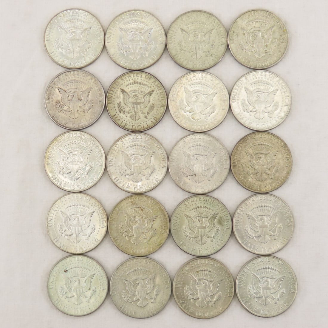 20 1965-1969 40% Silver Kennedy Half Dollars - 7