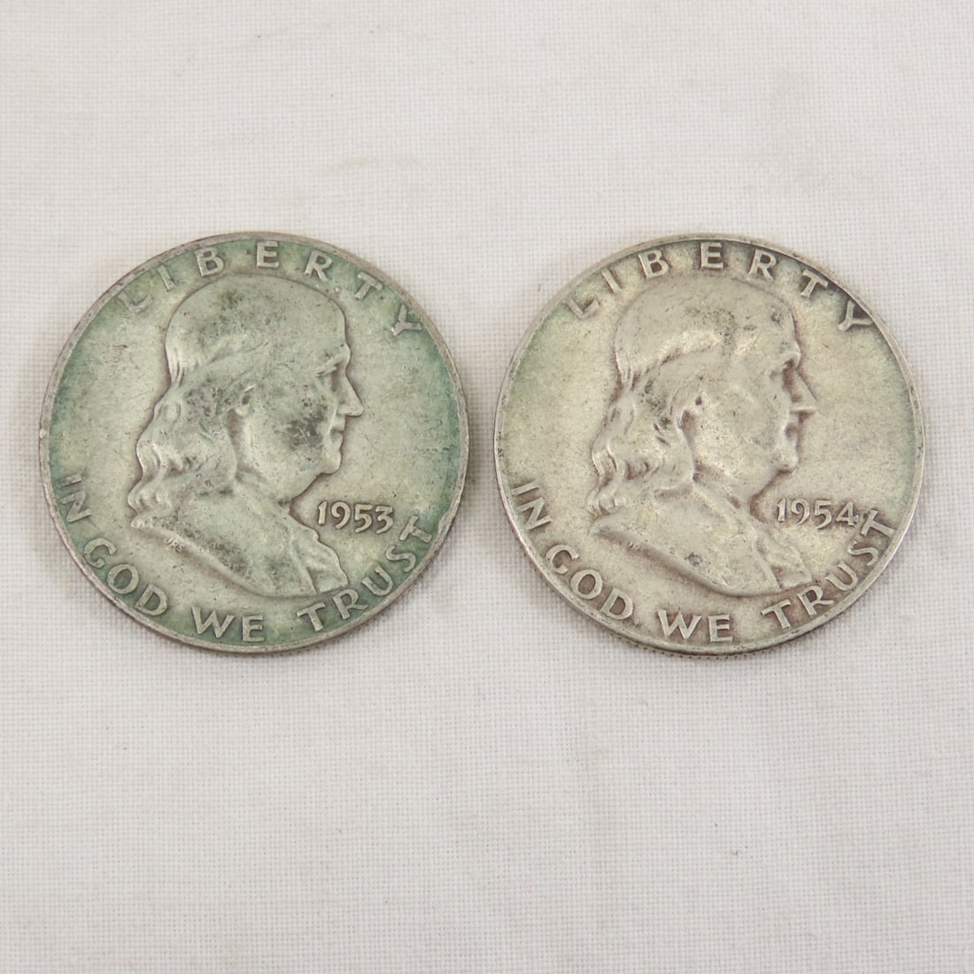 10 Franklin Silver Half Dollars - 4