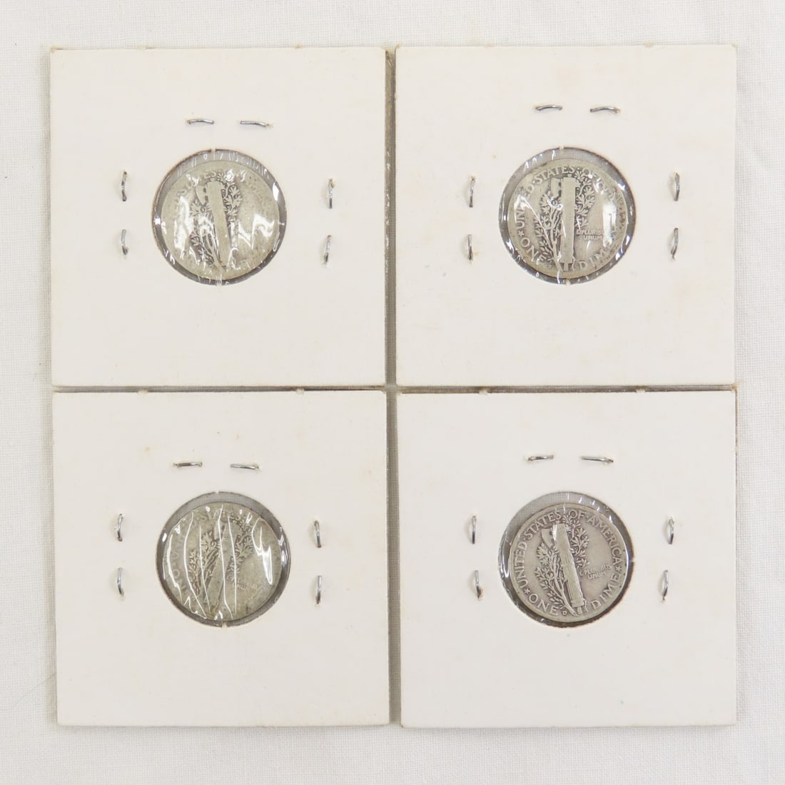 39 Mercury Silver Dimes, carded & loose - 3