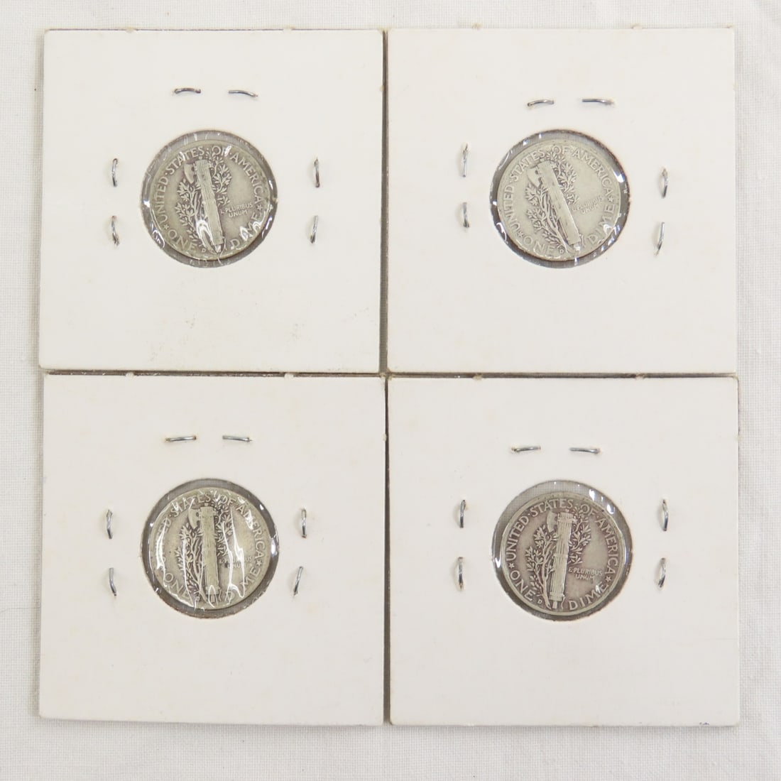 39 Mercury Silver Dimes, carded & loose - 5