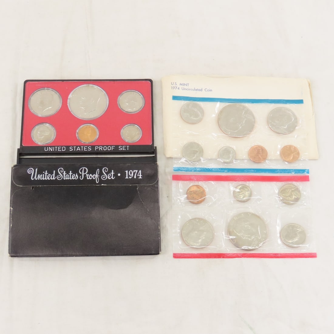 11 1970's US Mint & Proof Sets boxes & envelopes - 10