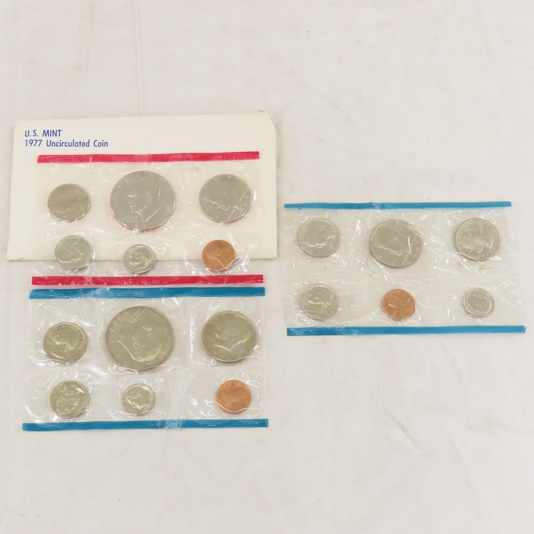 11 1970's US Mint & Proof Sets boxes & envelopes - 12