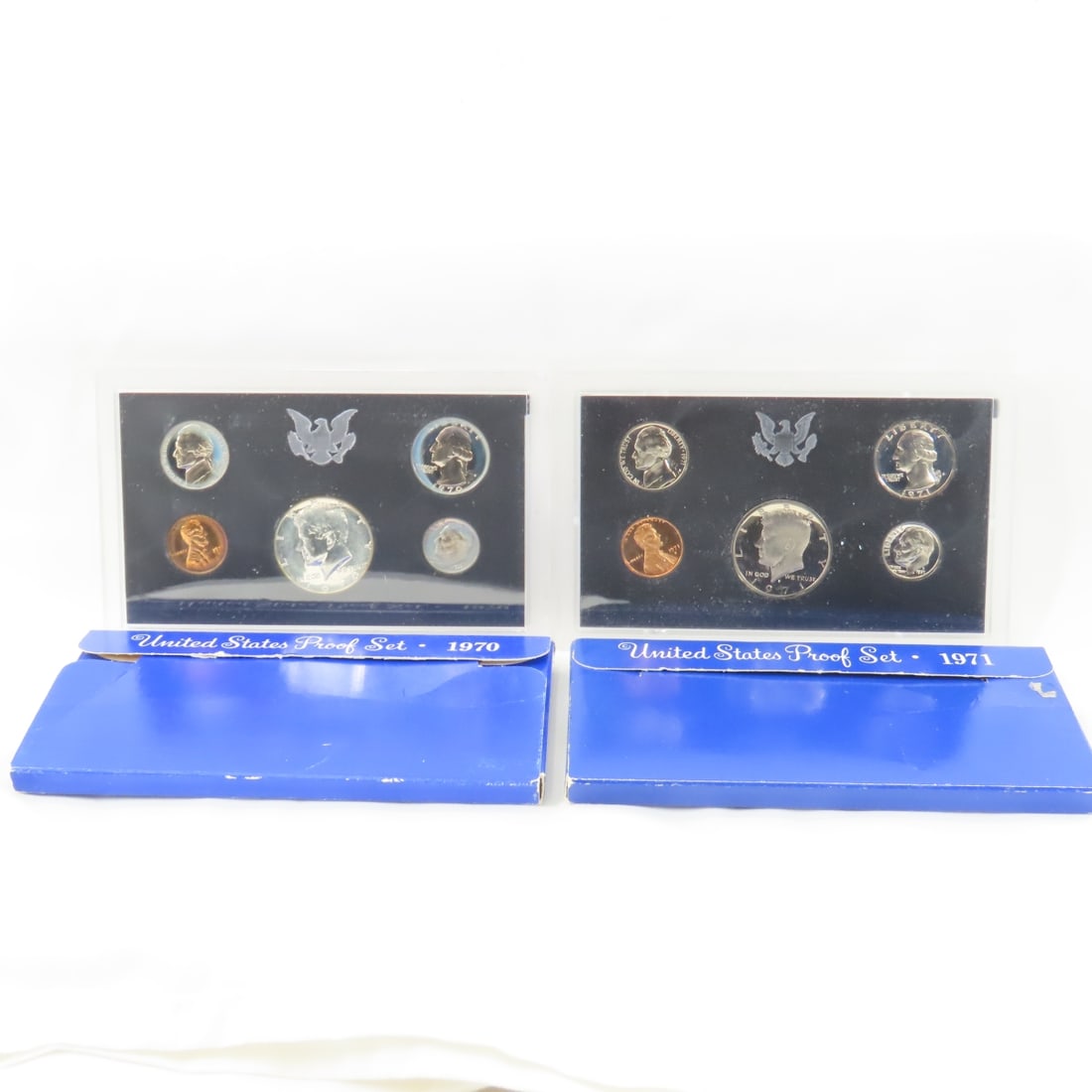 11 1970's US Mint & Proof Sets boxes & envelopes - 2