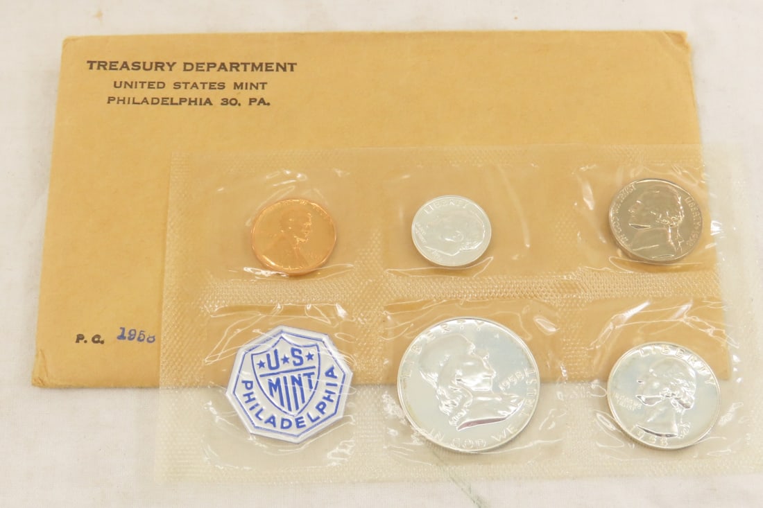 1958 US Silver Proof Set in Envelope (1 of 13)