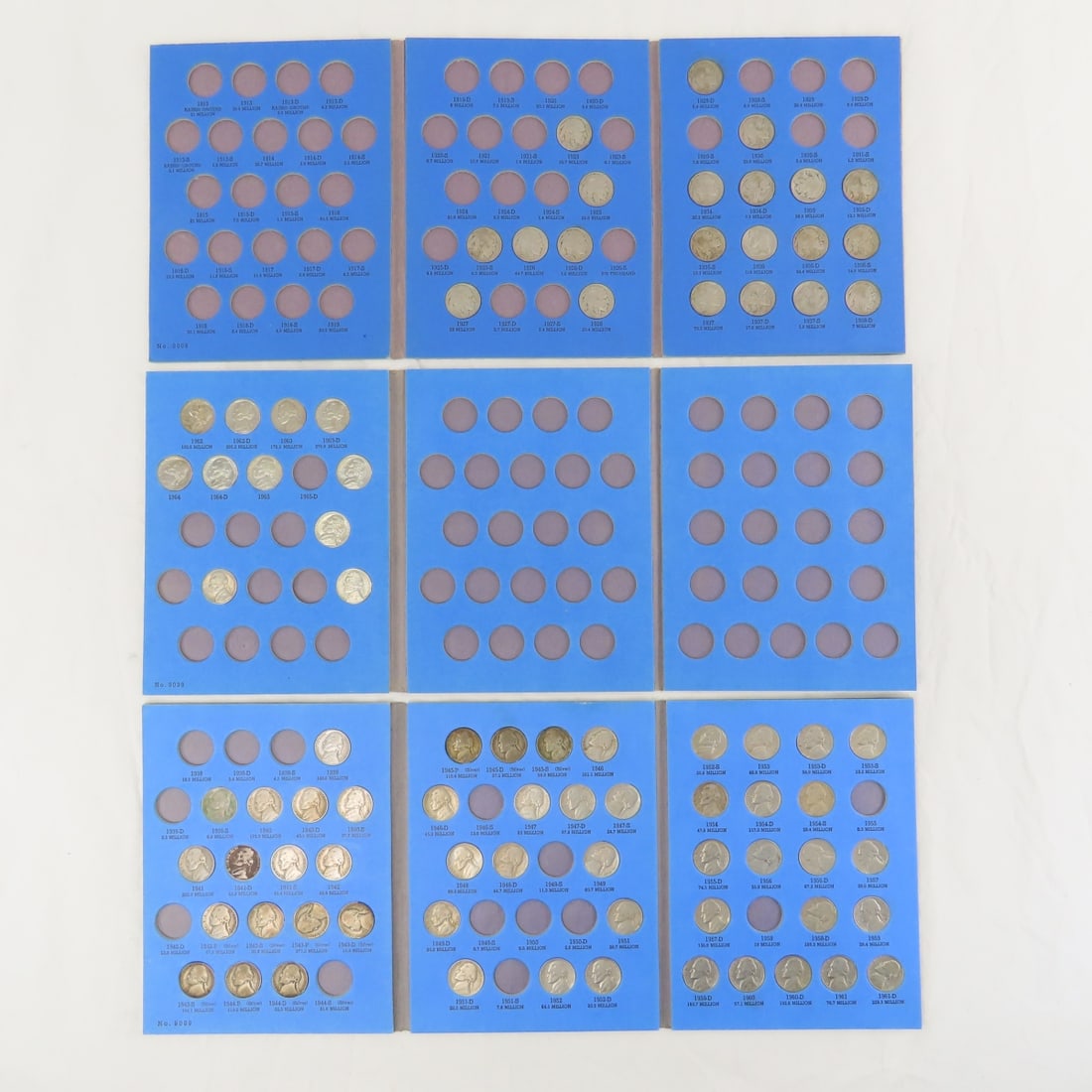 Buffalo & Jefferson Nickels in Books: Buffalo & Jefferson Nickels in Books - Lot Size 9x7x2" 3 LB Photos are part of description. (Live Auctioneers only shows a max of 20 photos). Please ask questions and read terms & conditions before