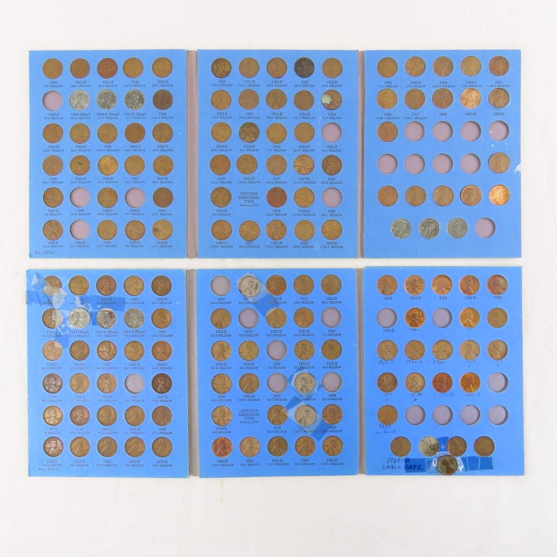 Lincoln Wheat Cent Collection in books - 11