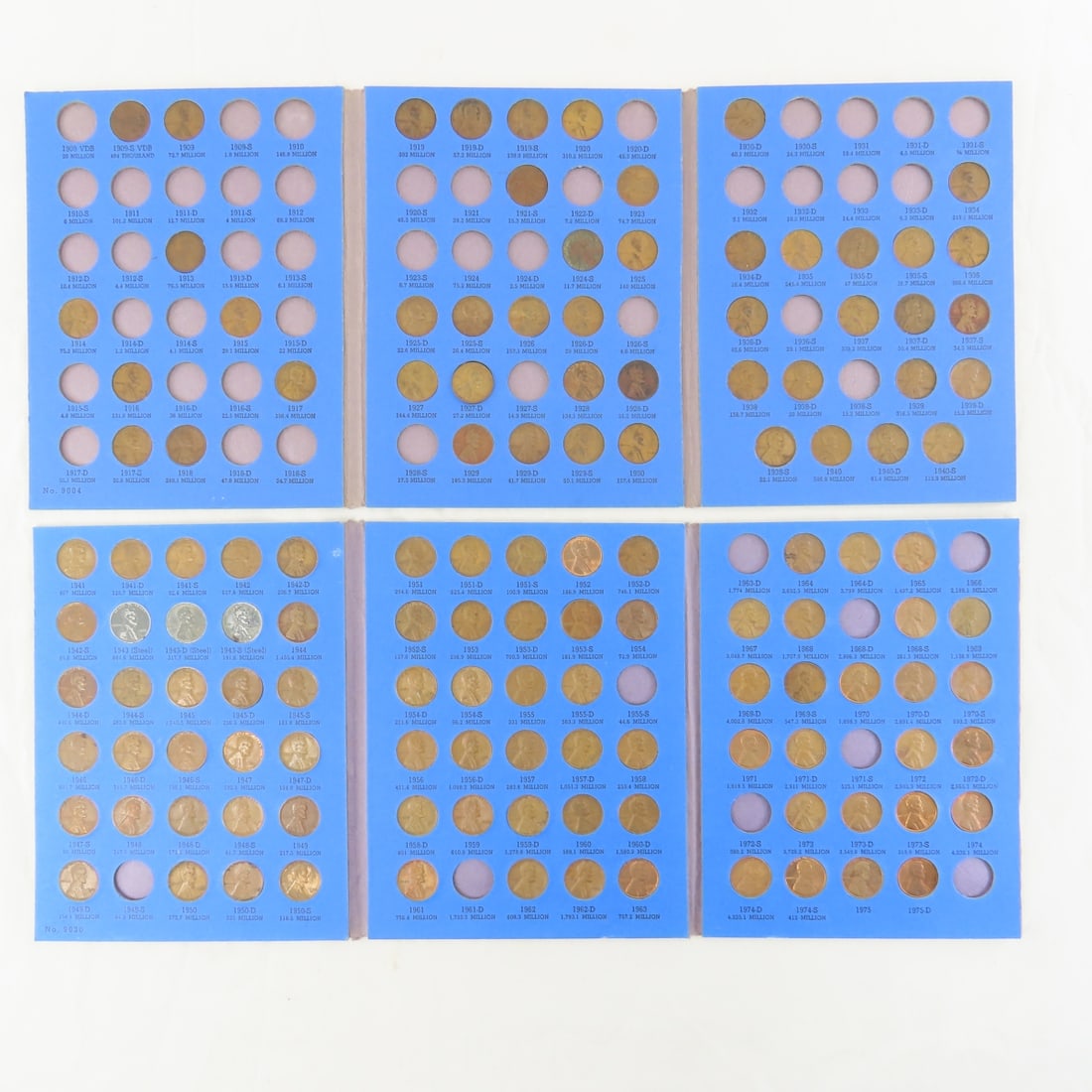 Lincoln Wheat Cent Collection in books - 2