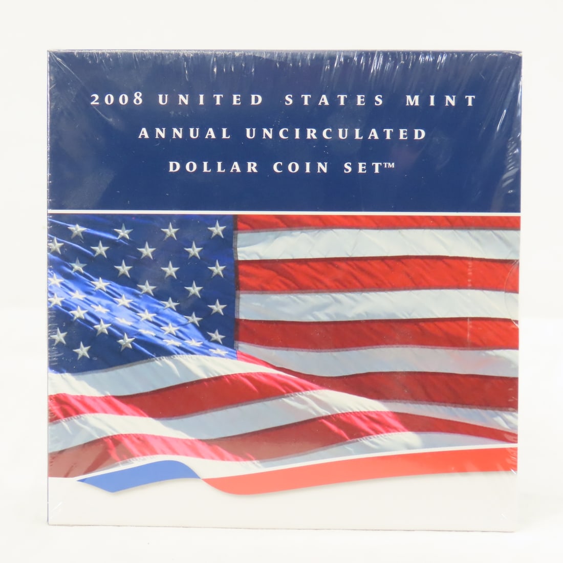 2008 US Mint Dollar Set Sealed. 1 ozt Silver Eagle: 2008 US Mint Dollar Set Sealed. 1 ozt Silver Eagle - Presidential and Sacagawea Dollars Lot Size 9x7x2" 3 LB Photos are part of description. (Live Auctioneers only shows a max of 20 photos). Please