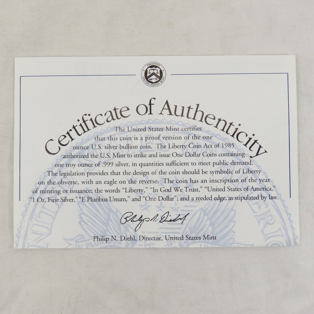 1996 American Silver Eagle Proof - 6