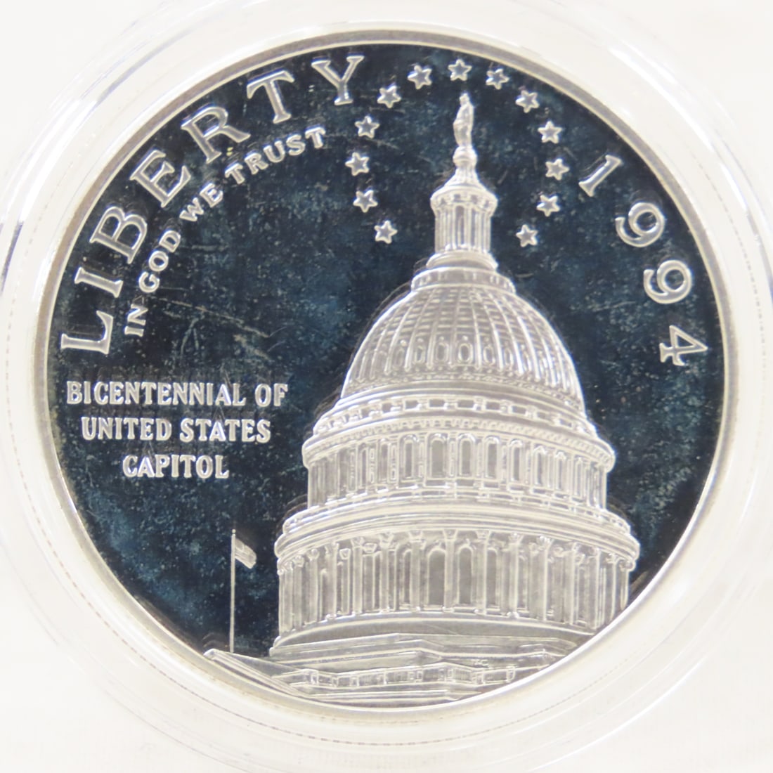 1994 US Capitol Bicentennial Silver Dollar Proof - 2