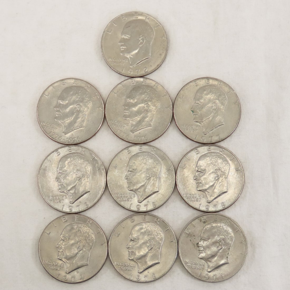 100 Mixed Date Eisenhower Dollars - 12