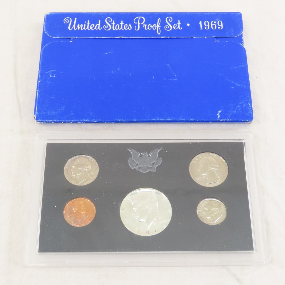 2 1968 & 2 1969 US Silver Proof Sets in boxes - 12