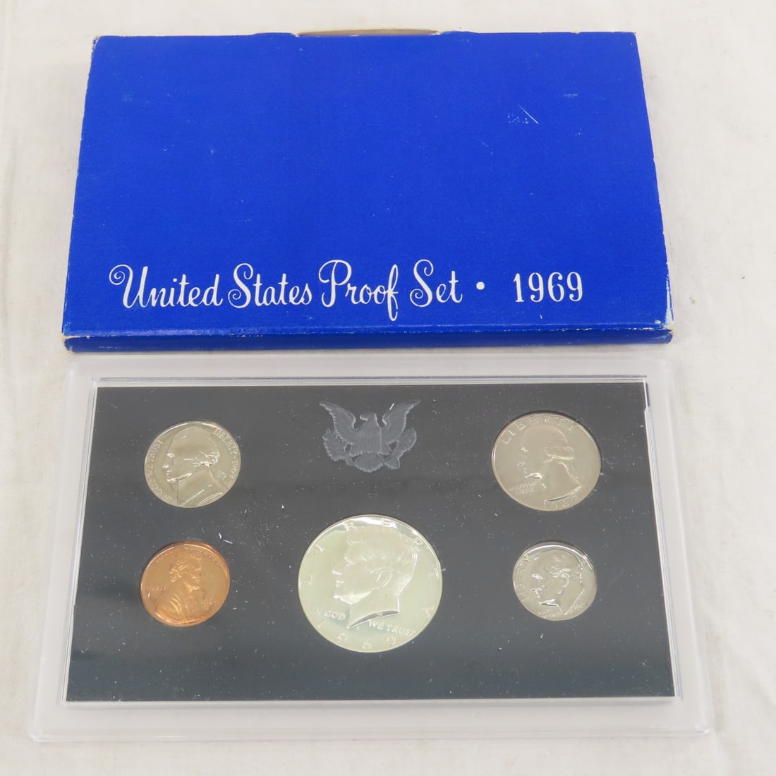 2 1968 & 2 1969 US Silver Proof Sets in boxes - 17