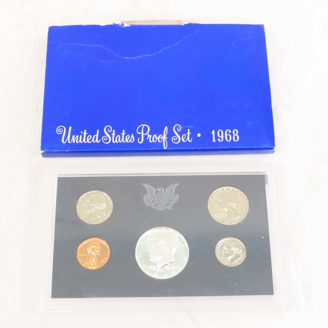 2 1968 & 2 1969 US Silver Proof Sets in boxes - 2