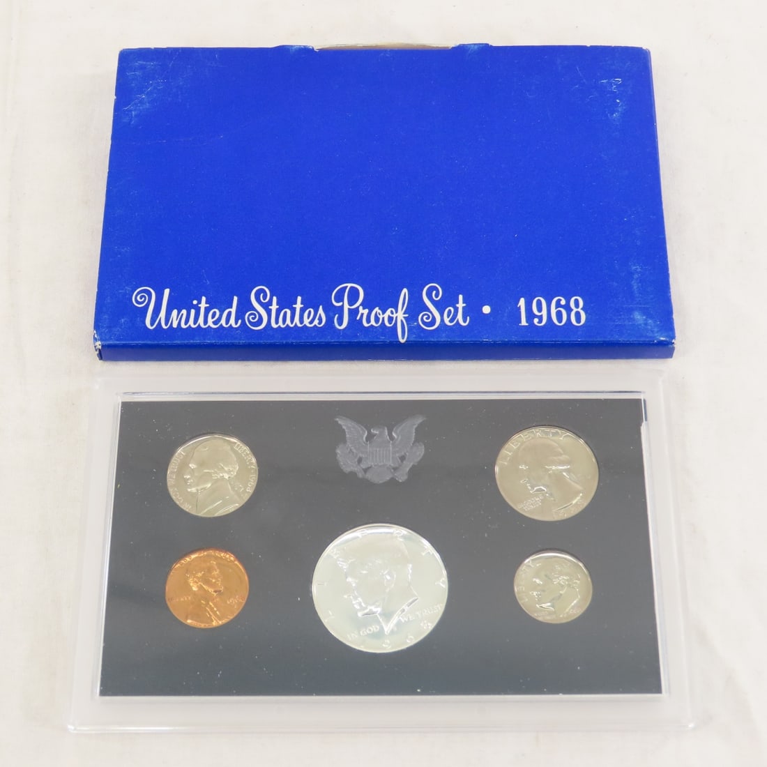 2 1968 & 2 1969 US Silver Proof Sets in boxes - 7