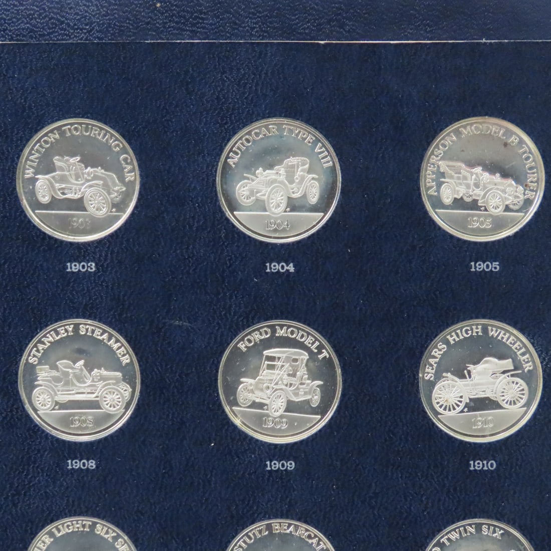 Franklin Mint Sterling Silver Antique Car Coins - 5