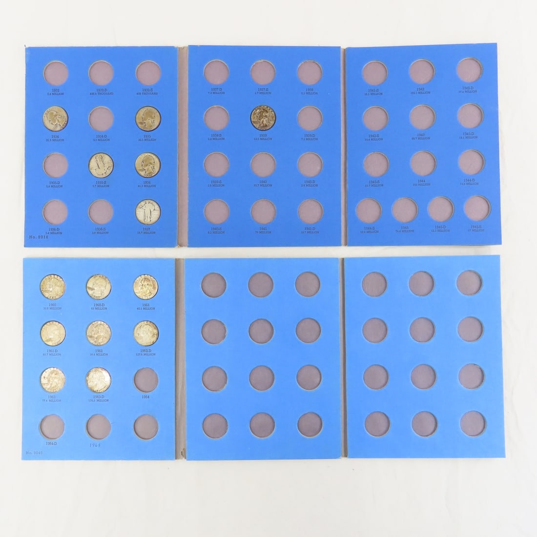 15 Silver Quarters in 2 books: 15 Silver Quarters in 2 books - Lot Size 9x7x3" 2 LB Photos are part of description. (Live Auctioneers only shows a max of 20 photos). Please ask questions and read terms & conditions before bidding. 