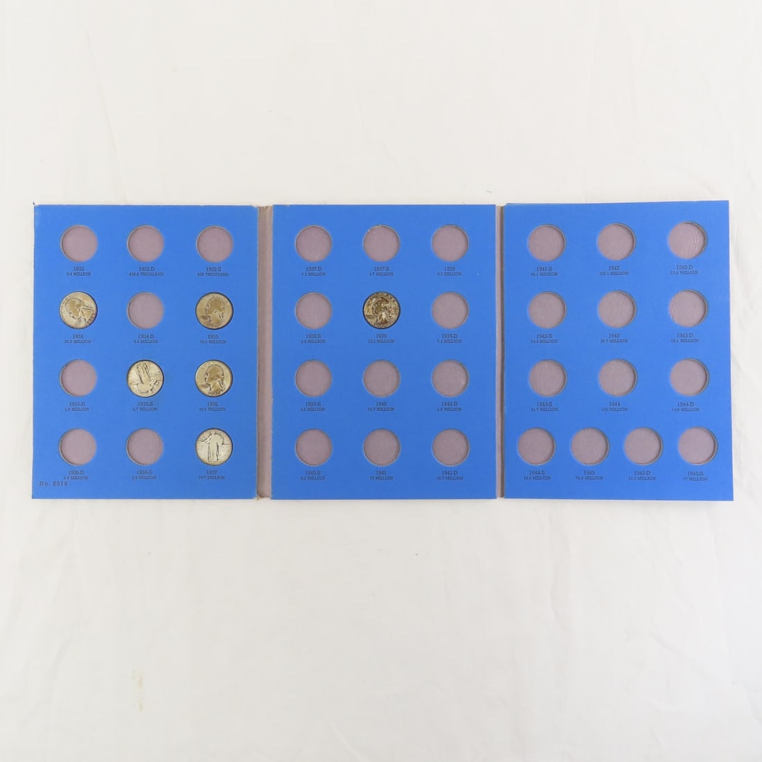 14 Silver Quarters in 2 books - 2