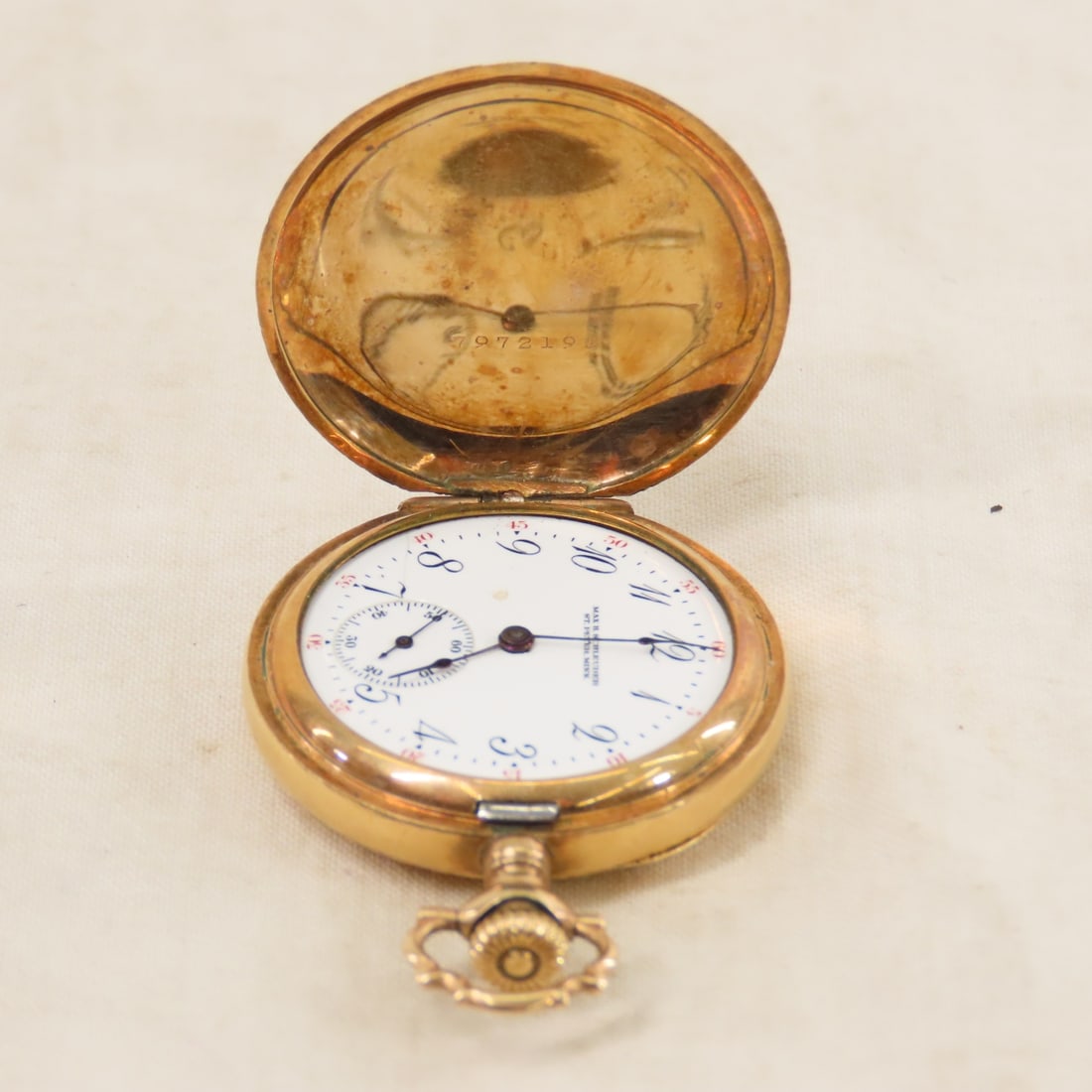 Max H Schleuder St. Peter Minn Pocket Watch - 5