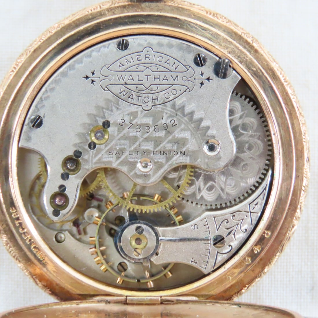 1889 American Waltham Co Pocket watch With Chain - 6