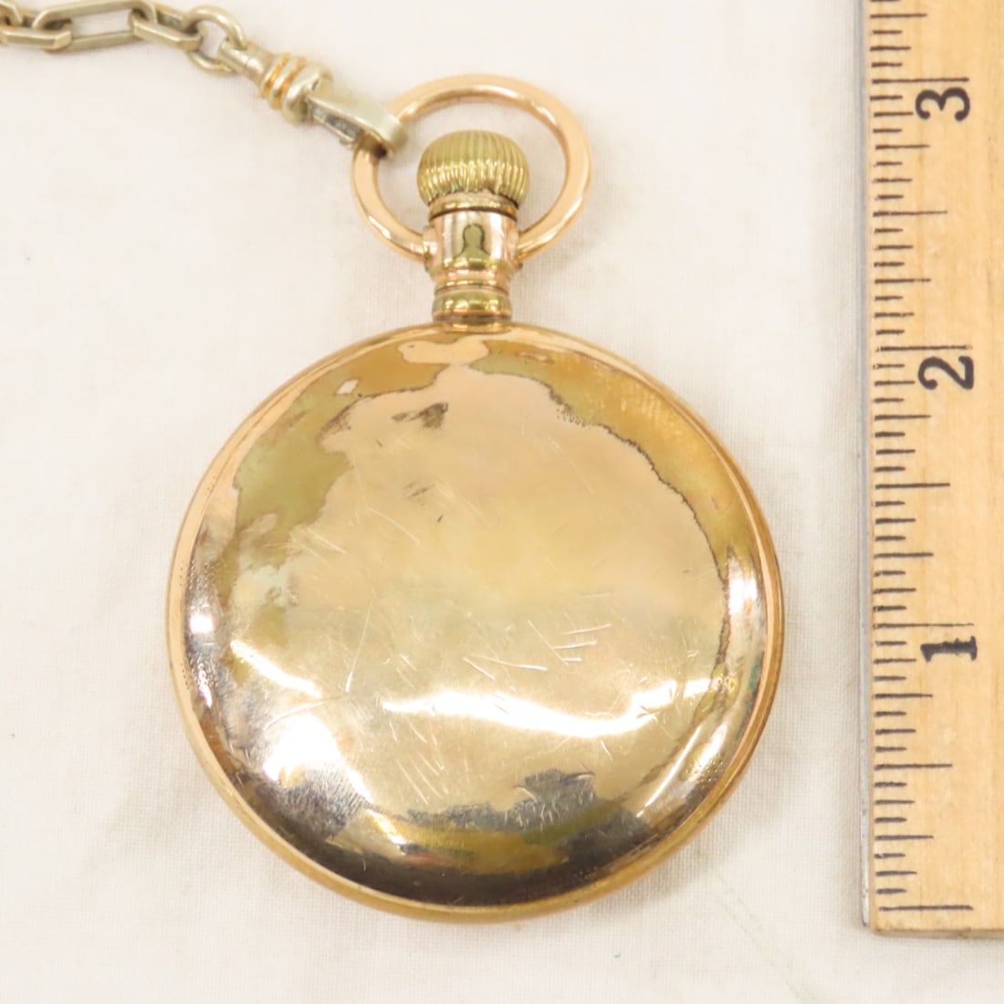 Hampden Working 17 jewel Open Face Pocket Watch - 3