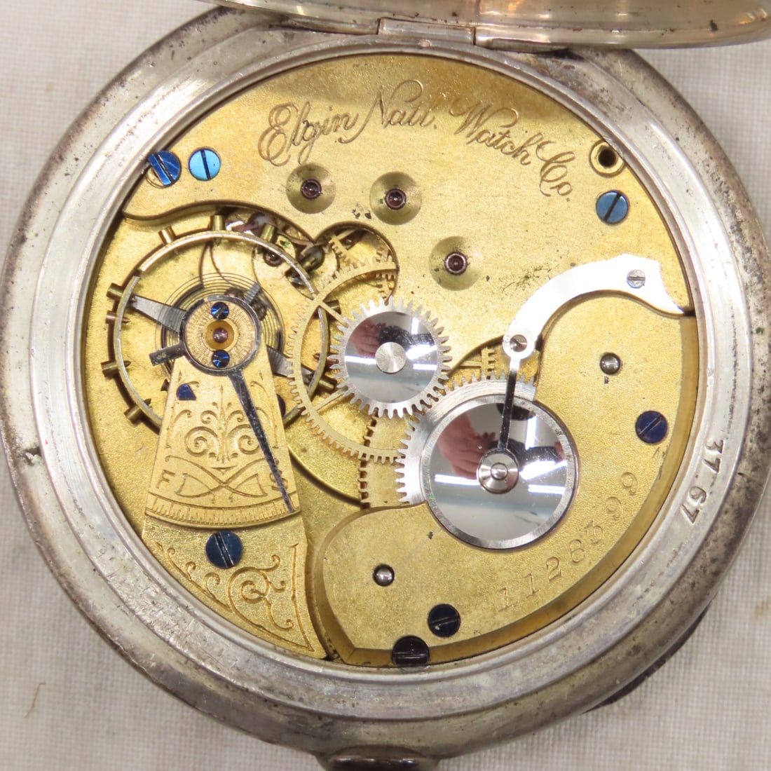 4 Pocket Watches & Hair Fob for Parts - 11