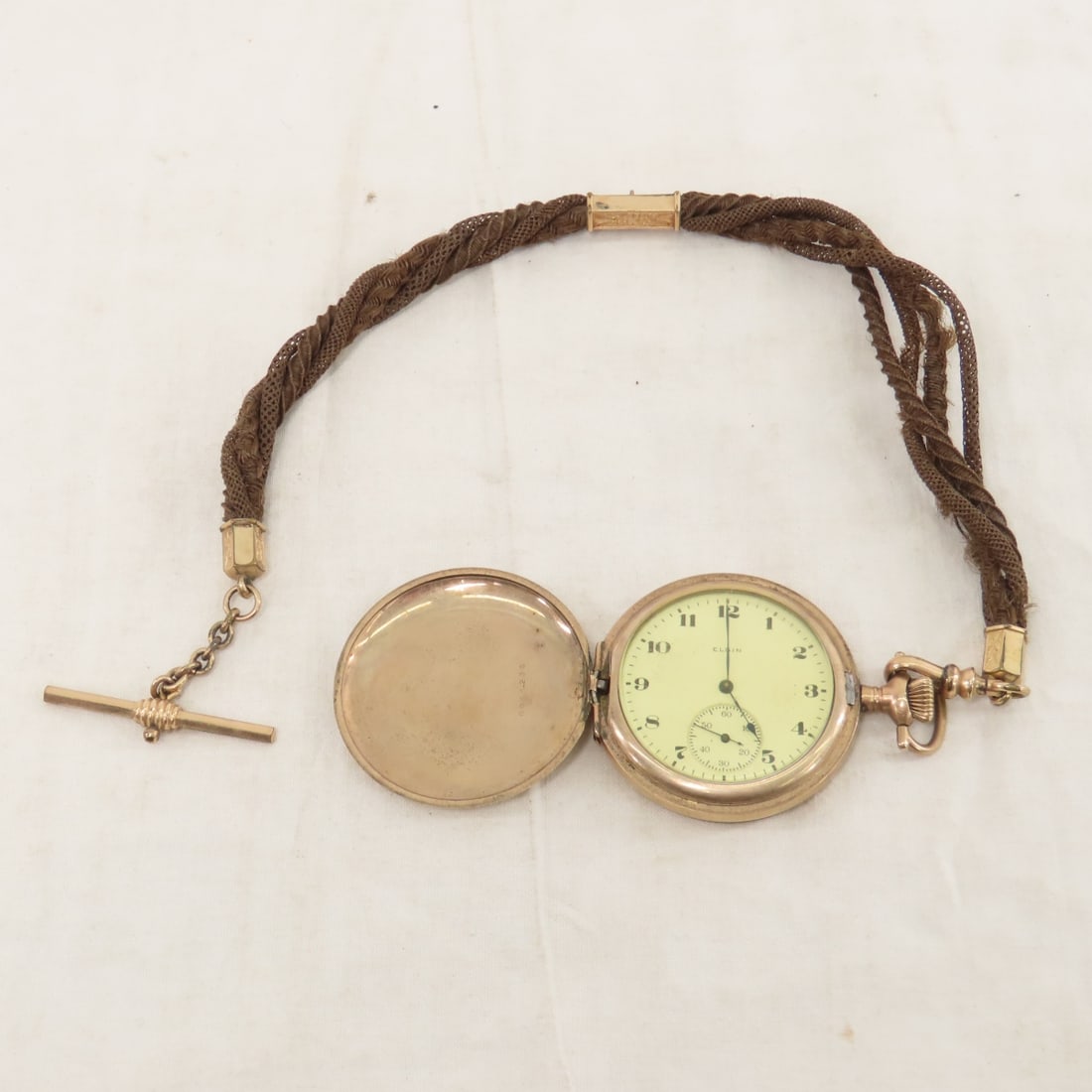 4 Pocket Watches & Hair Fob for Parts - 2