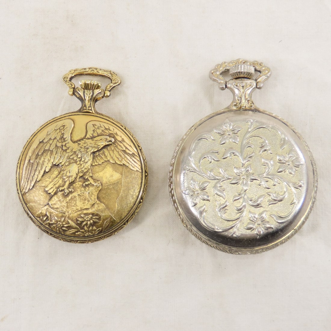 4 windup & 3 quartz pocket watches - 3