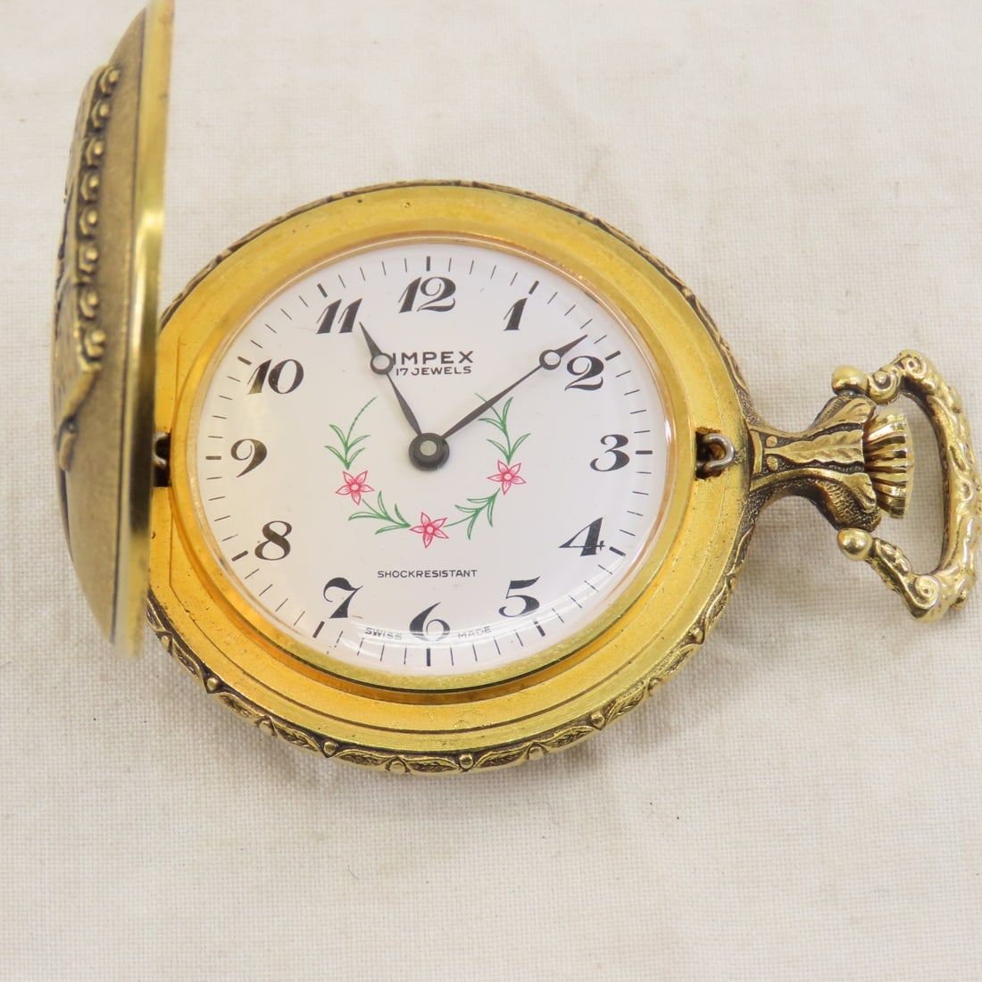 4 windup & 3 quartz pocket watches - 4