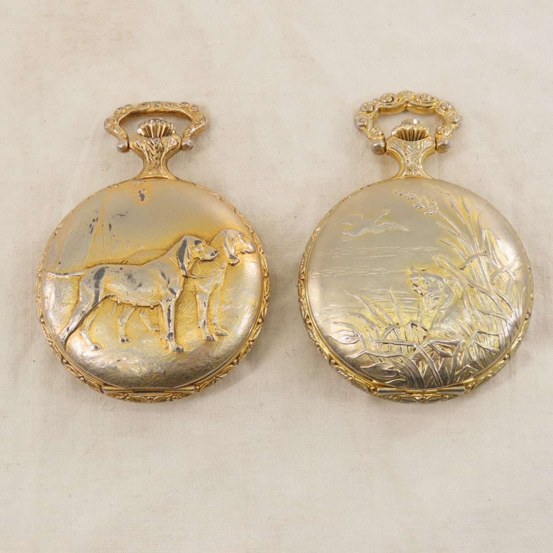 4 windup & 3 quartz pocket watches - 8