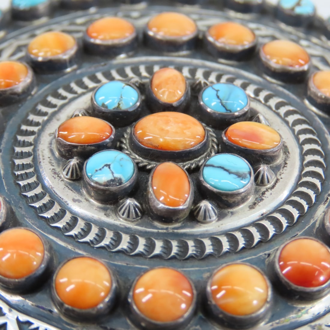 Gary Reeves Navajo Sterling Concho Belt - 12