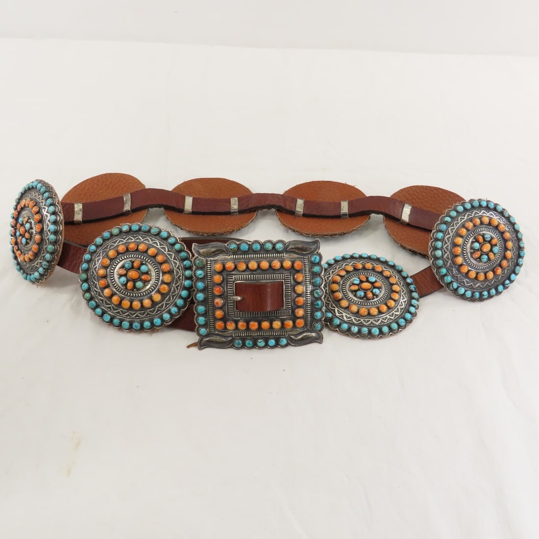 Gary Reeves Navajo Sterling Concho Belt - 2