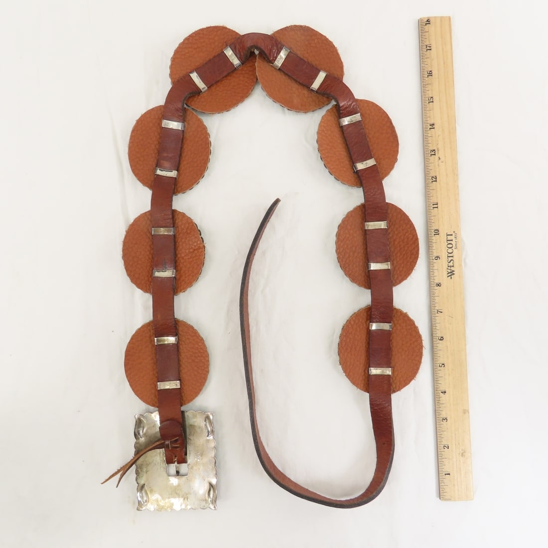 Gary Reeves Navajo Sterling Concho Belt - 8