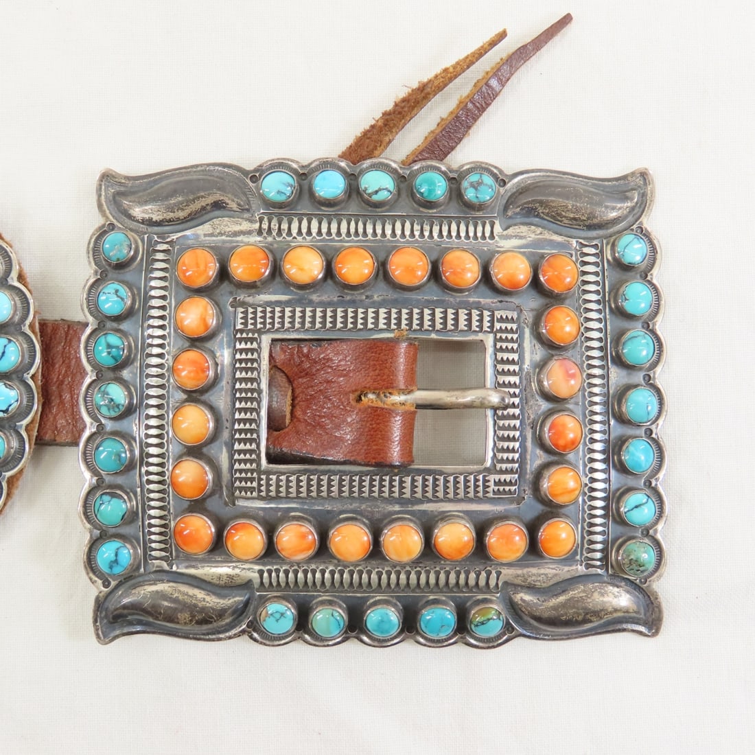 Gary Reeves Navajo Sterling Concho Belt - 9