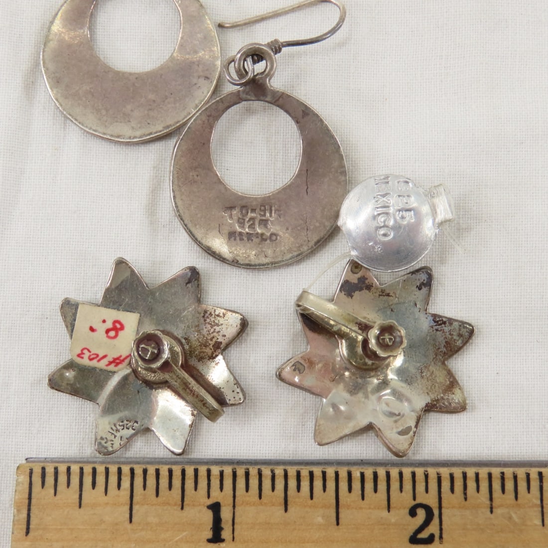 125+ grams Sterling Silver Mexico Jewelry - 12