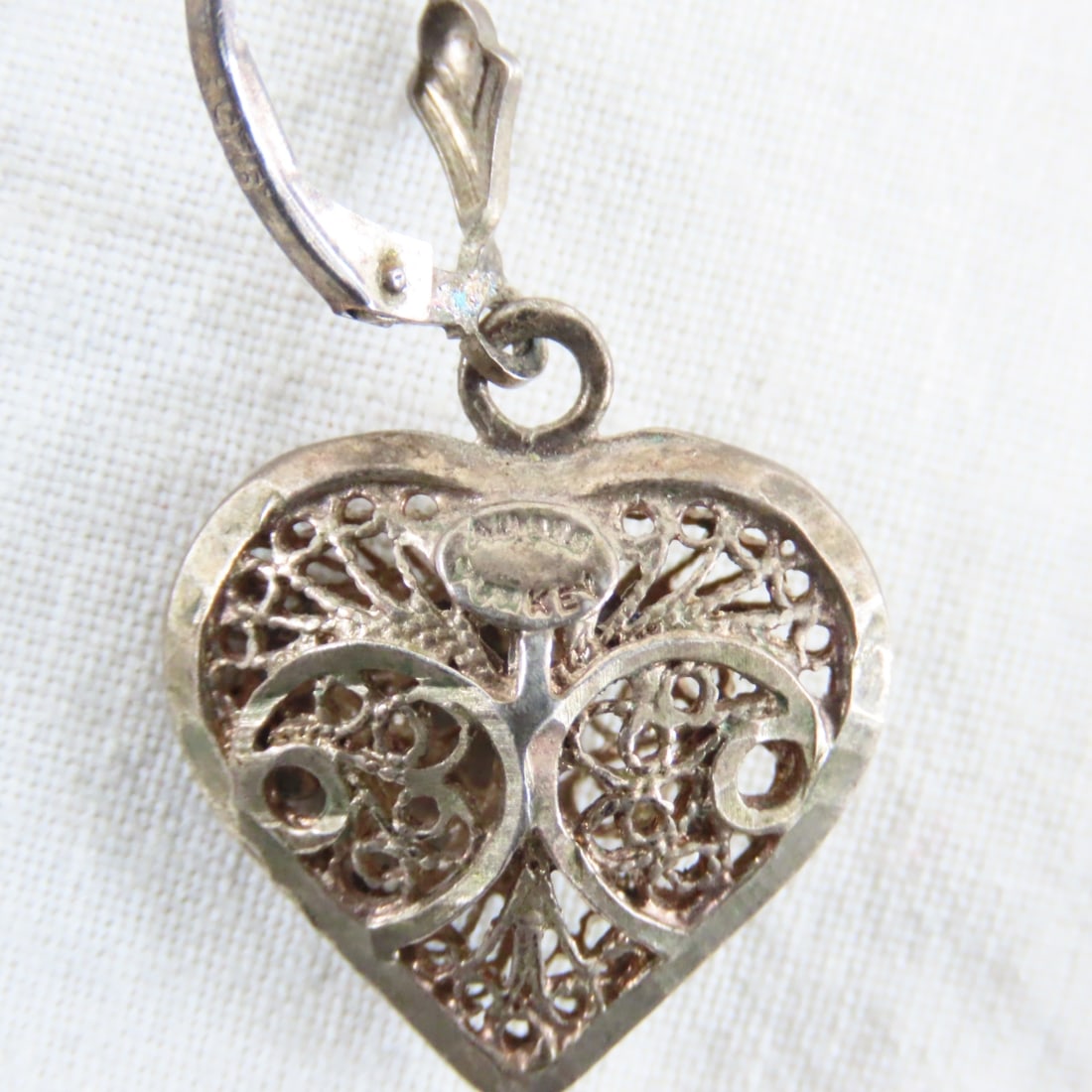 Vintage Sterling Silver Heart Jewelry 81+ grams - 18